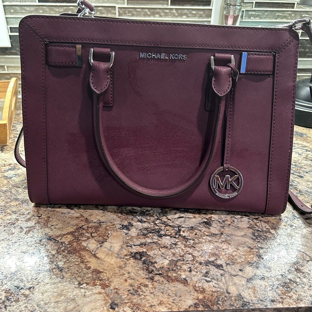 Michael Kors Deep Purple Satchel
